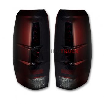 Chevy Avalanche 07-13 LED TAIL LIGHTS - Red Smoked Lens