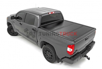 Трехсекционная крышка кузова жесткая для Toyota Tundra 2014-21 без CMS, (низкий профиль)