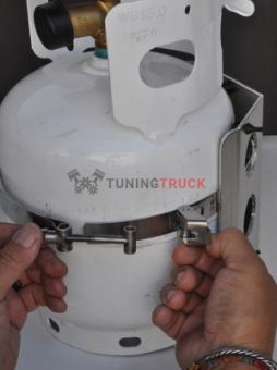 Propane Bracket COMP, Fits 8" dia. Manchester 5 lb./ 1.2 gallon LP bottle.