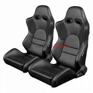 Спортивные сиденья анатомические серии Advan Series Sport Seats - Black Leatherette (Black Stitching)