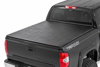 Крышка кузова мягкая трёхсекционная виниловая для Toyota Tundra 2014-2018