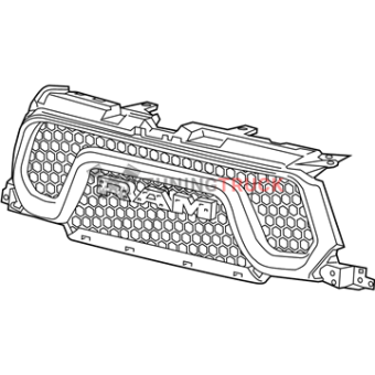 Решетка радиатора  RAM DT Rebel 1500  68405010aa