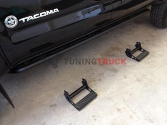 Защита порогов с возможность монтажа ступеней Toyota Tacoma Double Cab All Beds 2016