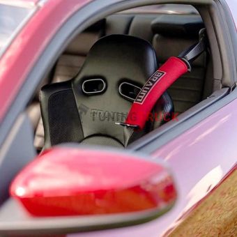 Спортивные сиденья анатомические серии Advan - Black Leatherette (Red Stitching)