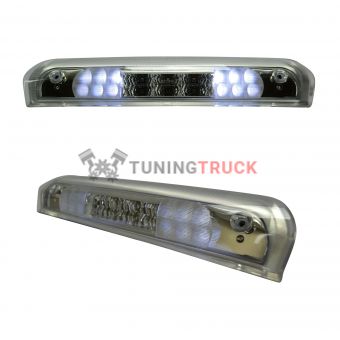 Dodge 02-08 RAM 1500 & 03-09 RAM 2500/3500 - Red LED 3rd Brake Light Kit w/ White LED Cargo Lights - Clear Lens