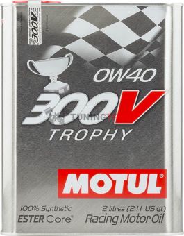 2 л MOTUL 300V TROPHY произведено по технологии ESTER Core® 2 л MOTUL 300V TROPHY произведено по технологии ESTER Core®