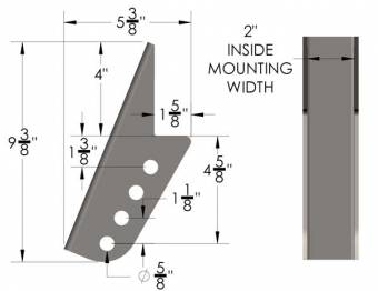 Верхний кронштейн для установки тяги Панара 3''