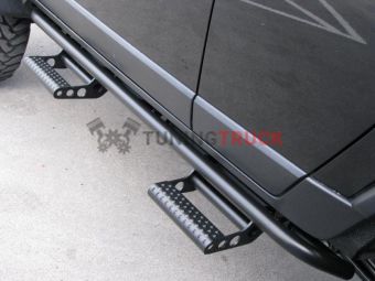 Защита порогов с возможность монтажа ступеней Toyota Tundra Double Cab All Beds 07-15