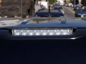 Chevy & GMC Tahoe, Yukon, Suburban, Denali 00-06 LED 3rd Brake Light - Clear Lens (Does Not Fit SUVs w Barn Doors)