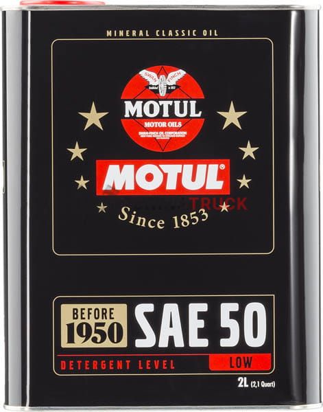 2 л MOTUL Classic Oil SAE 50 для 4-х тактных коллекционных авто и мотоциклов