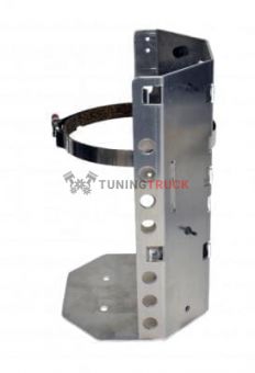 Propane Power Brkt., Aluminum bracket with S/S strap to securely mount the popular 6 LB. Worthington 299494 aluminum tank with 6.125" diameter.