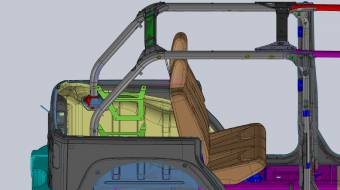 Кронштейны для полки багажника Jeep Wrangler "Cargo Rack"