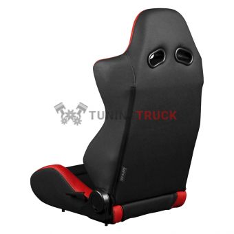 Спортивные сиденья анатомические серии S8 Series V2 Sport Seats - Black and Red Leatherette