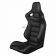 Чёрные спортивные сиденья анатомические серии Elite Fixed Back 