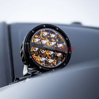 Фары RIGID 360 Серия 4″ Водительский свет - янтарная подсветка 