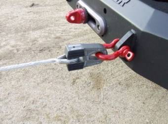 Шaкл для буксировки с крюком FLATLINK "E" (Expert) - серый